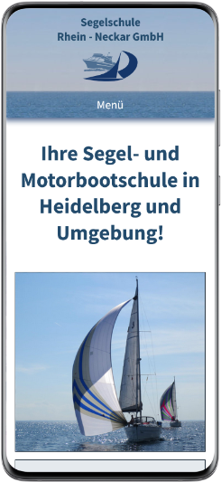 Mobiles Design für die Segelschule Rhein-Neckar